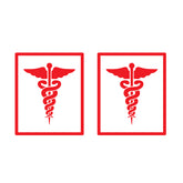 Zaqiz Stickers Doctor Car & Bike Stickers – Premium Medical Symbol